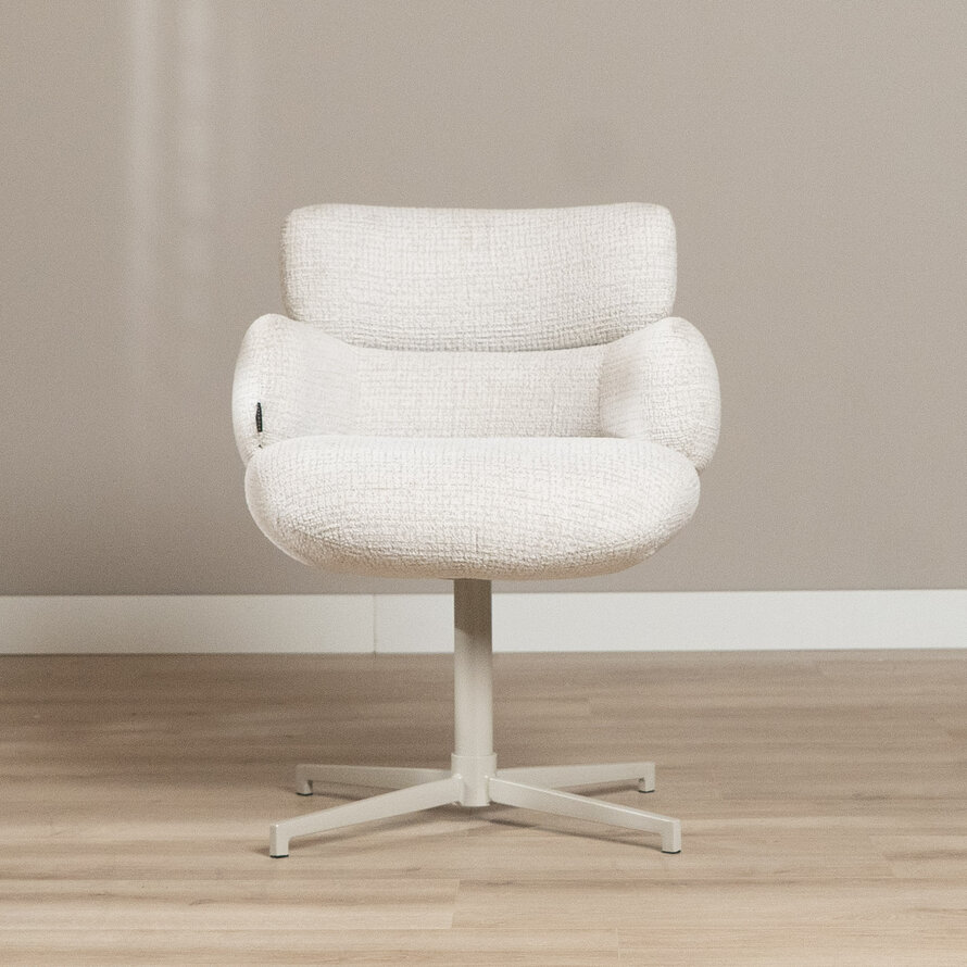 Draaibare stoel Coco polyester beige