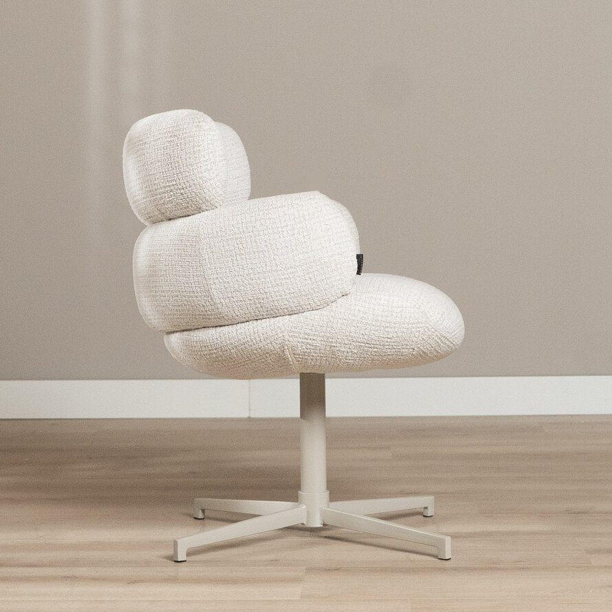 Draaibare stoel Coco polyester beige