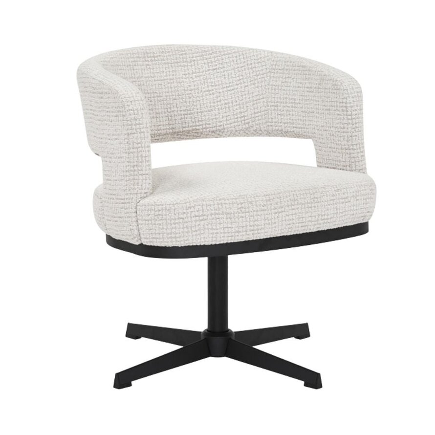 Fauteuil Gino draaibaar polyester beige