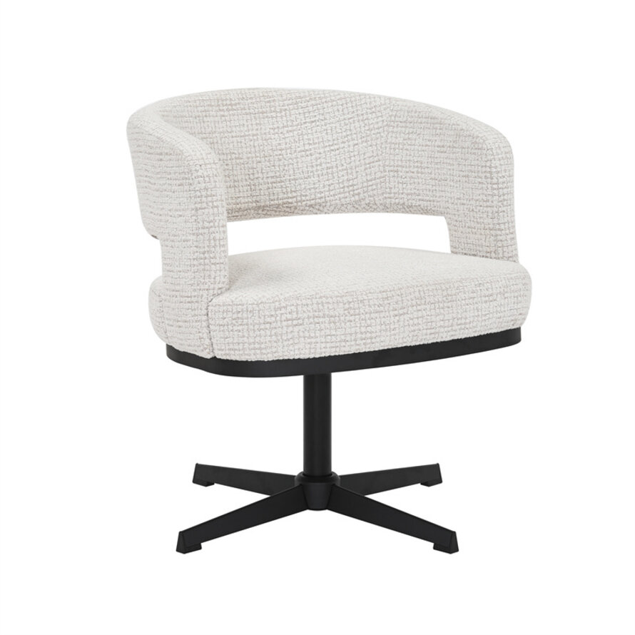 Fauteuil Gino draaibaar polyester beige