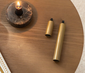 Bronx71 Barkrukpoten Mikky en Fiona zwart met goud metaal