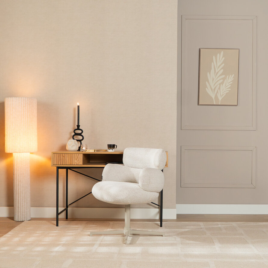 Draaibare stoel Coco polyester beige
