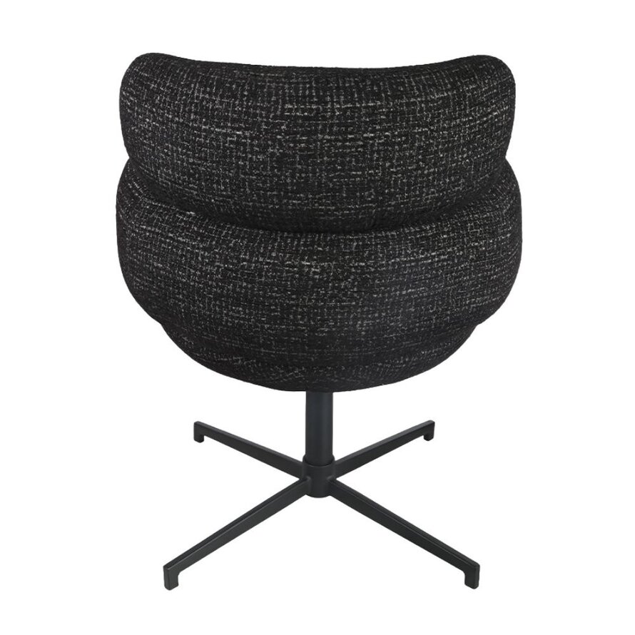 Draaibare stoel Coco polyester zwart