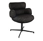 Draaibare stoel Coco polyester zwart
