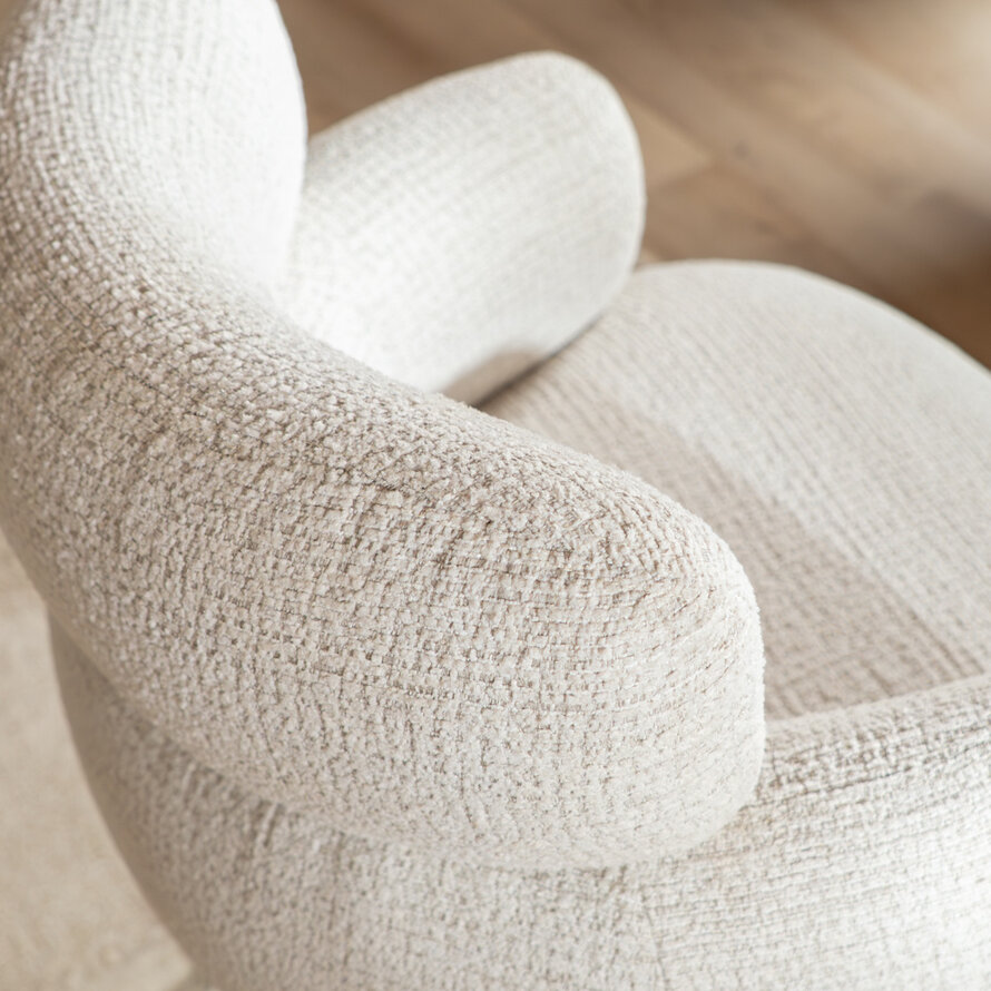 Draaibare stoel Coco polyester beige