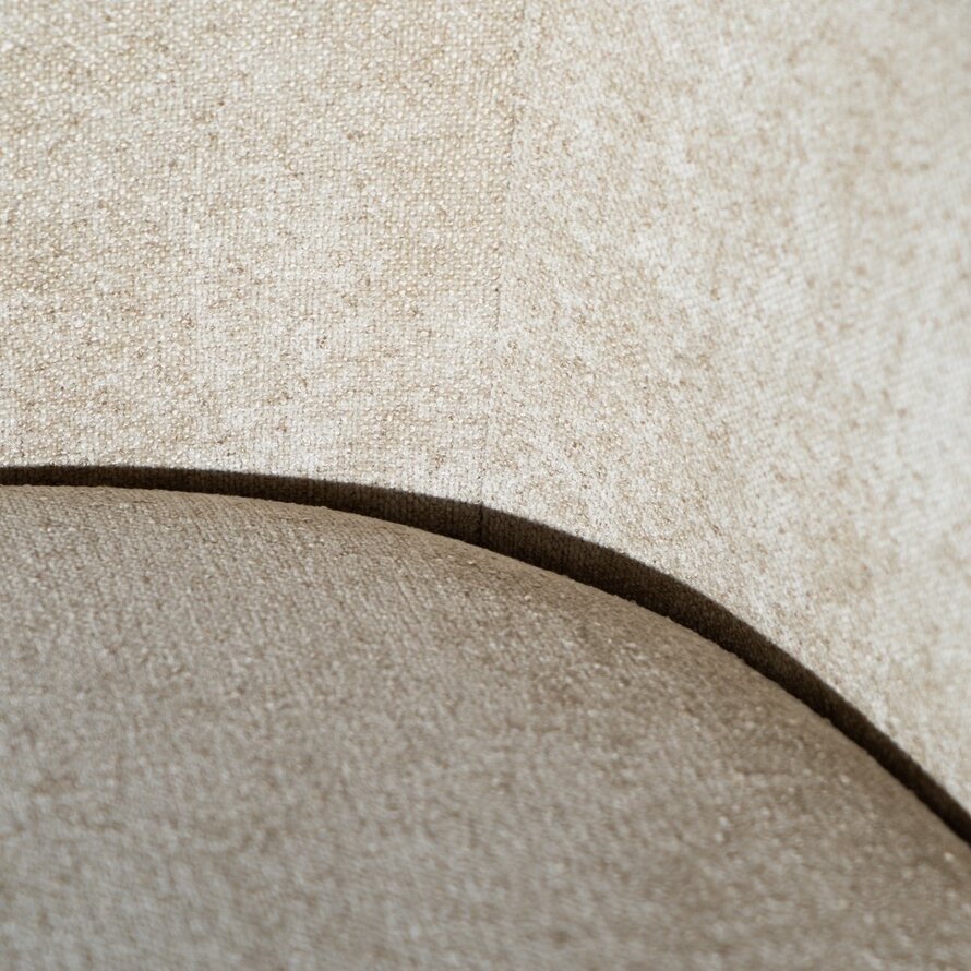 Stoel op wieltjes Finn polyester stof beige