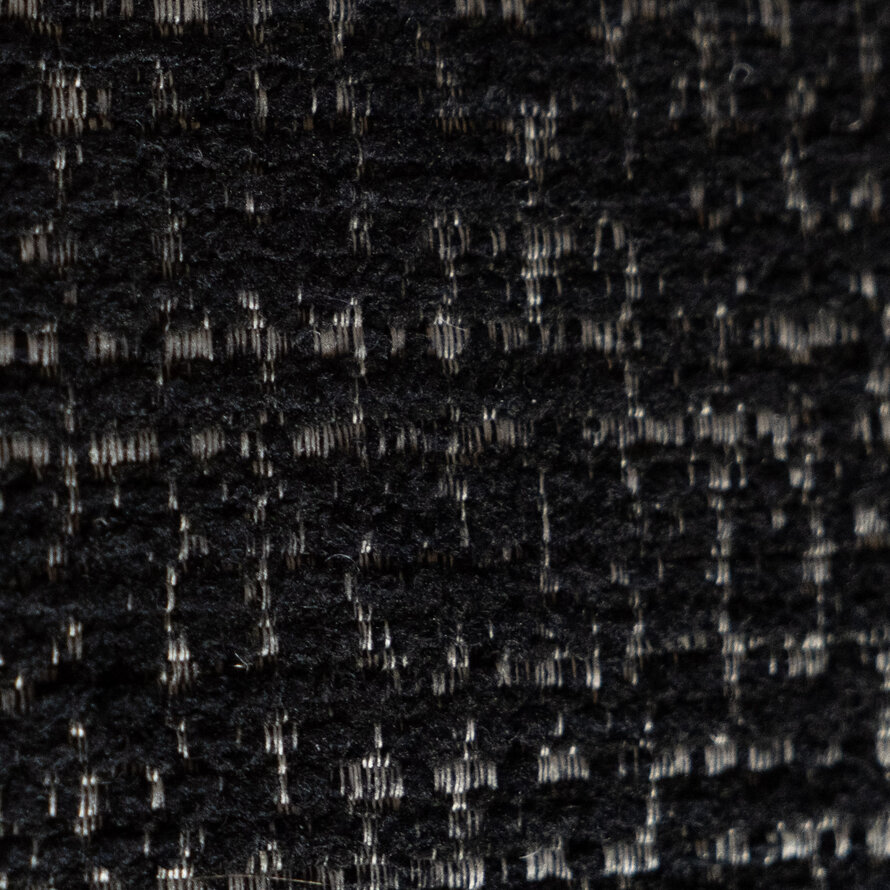 Fauteuil Moira draaibaar polyester zwart