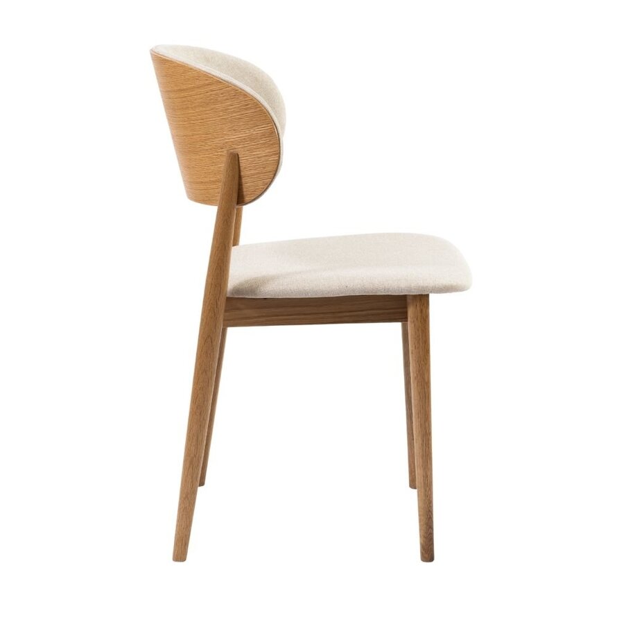 Stoel Bohdi off white linnen