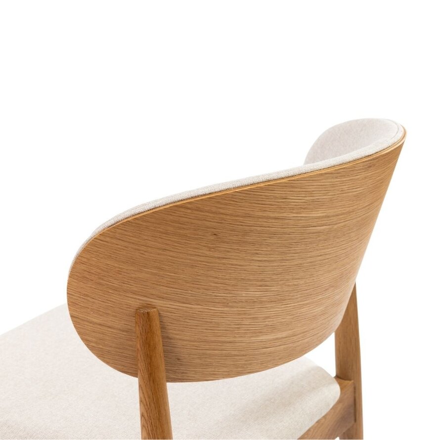 Stoel Bohdi off white linnen