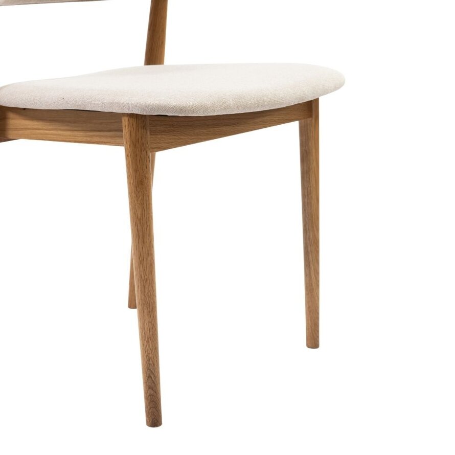 Stoel Bohdi off white linnen