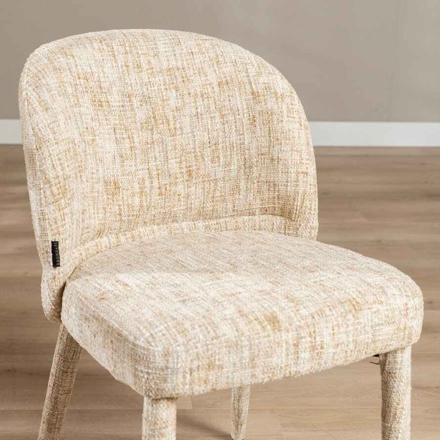 Stoel Charlie chenille beige