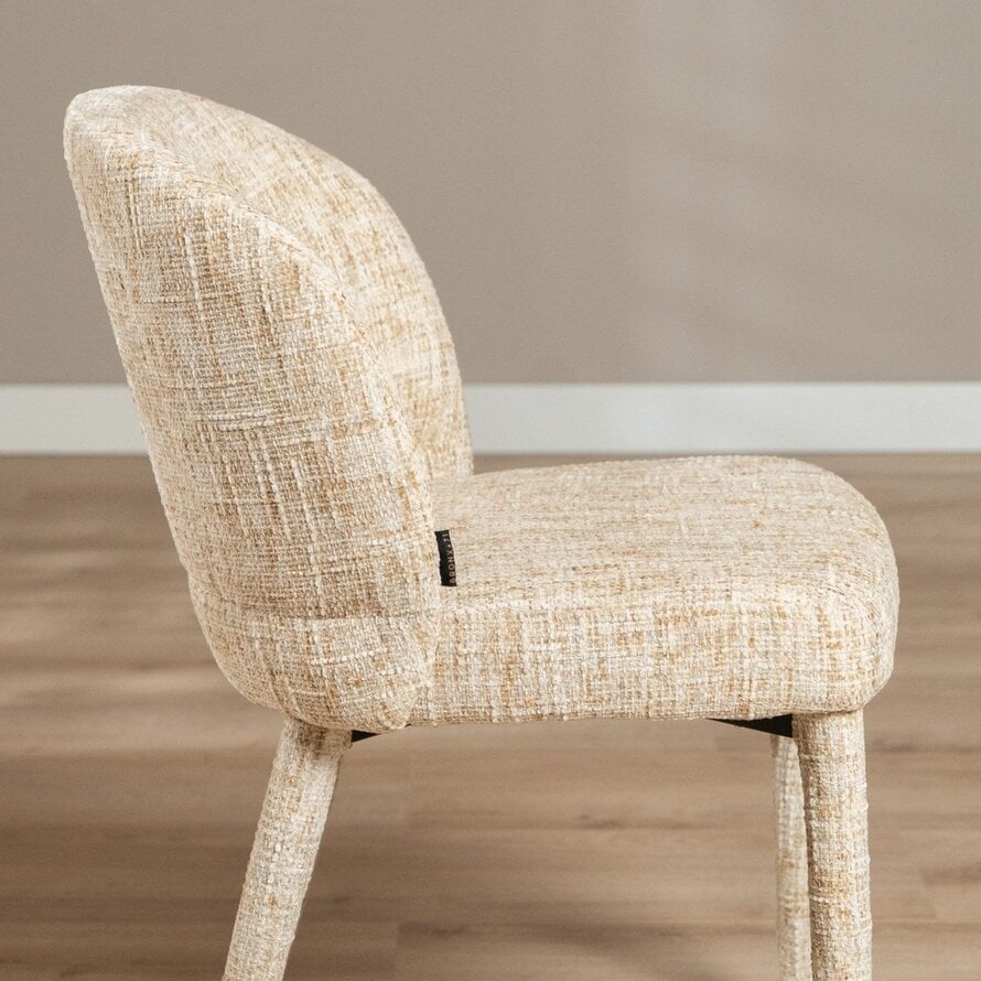 Stoel Charlie chenille beige