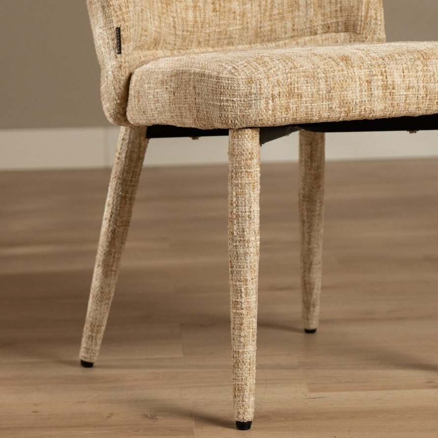 Stoel Charlie chenille beige