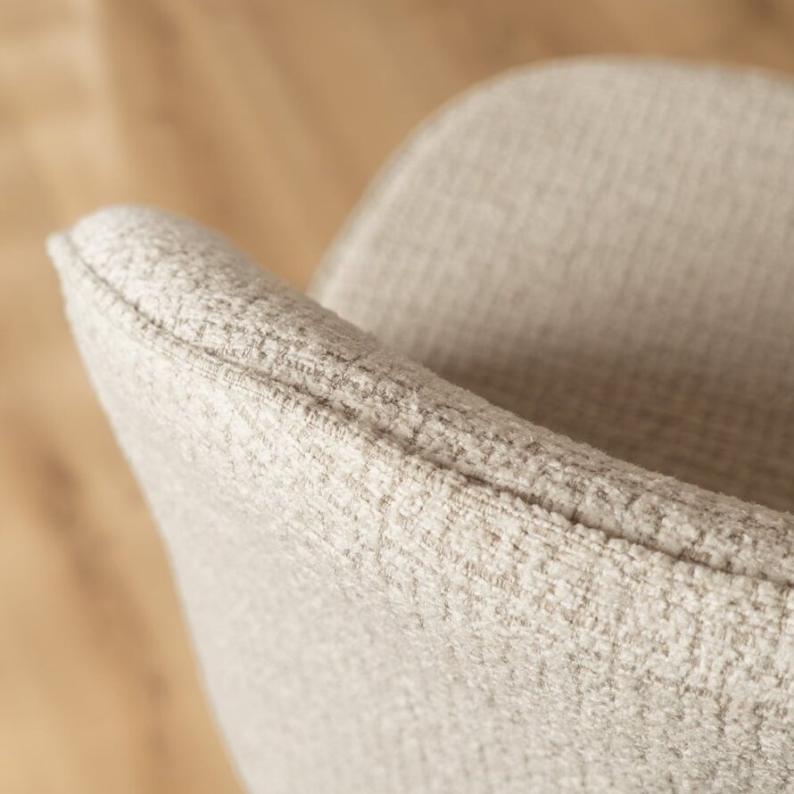 Barkruk Odin beige polyester 63-83 cm