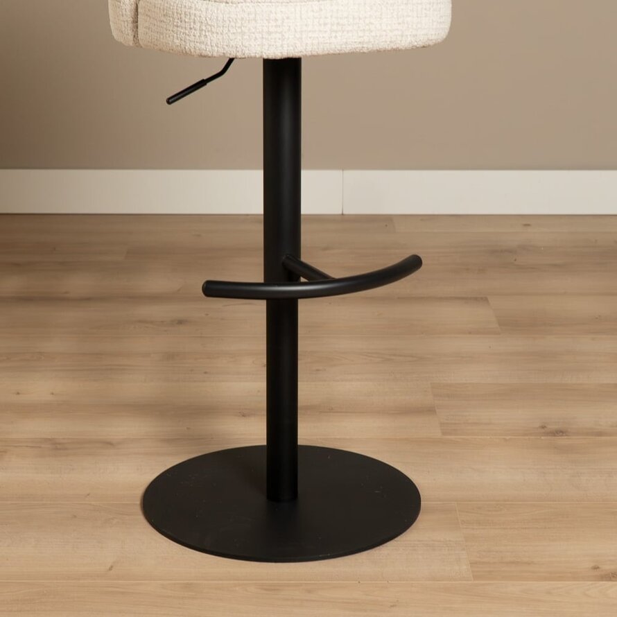 Barkruk Odin beige polyester 63-83 cm