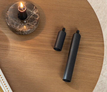 Bronx71 Barkrukpoten Mikky en Fiona zwart metaal