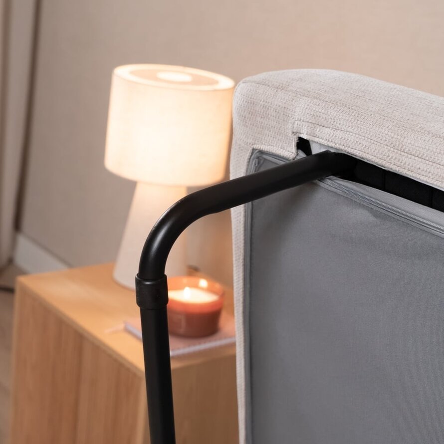 Slaapbank 2 persoons Mikko beige gerecycled polyester