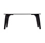 Eettafel Flint zwart 240 x 100 cm