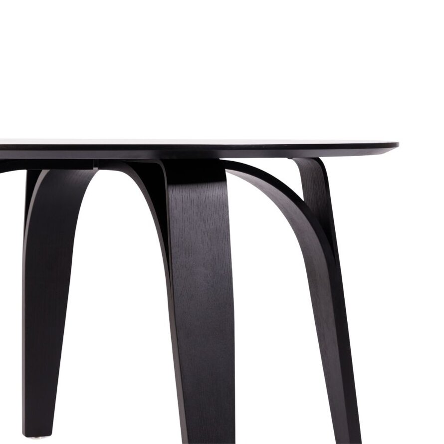 Eettafel Bowie rond zwart Ø 120 cm