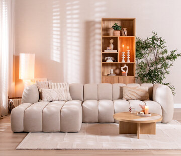 Bronx71 Hoekbank links Luca chenille beige