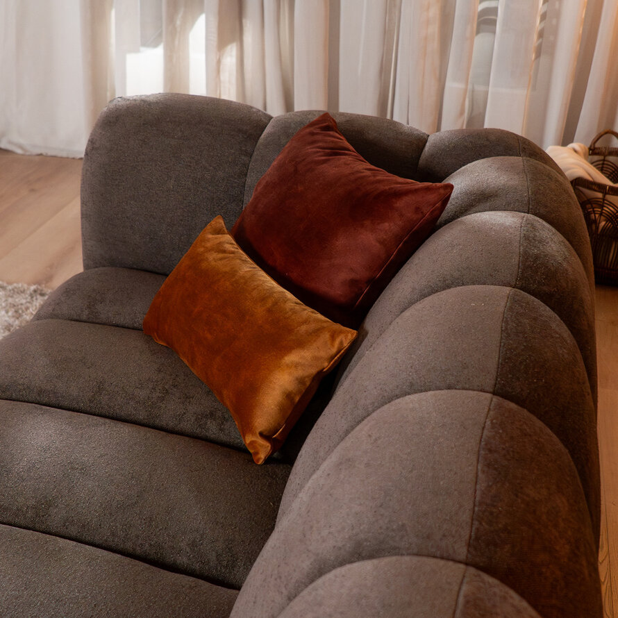 3-zitsbank Luca bruin chenille