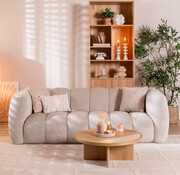 Bronx71 3-zitsbank Luca sand chenille