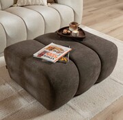 Bronx71 Hocker Luca chenille bruin