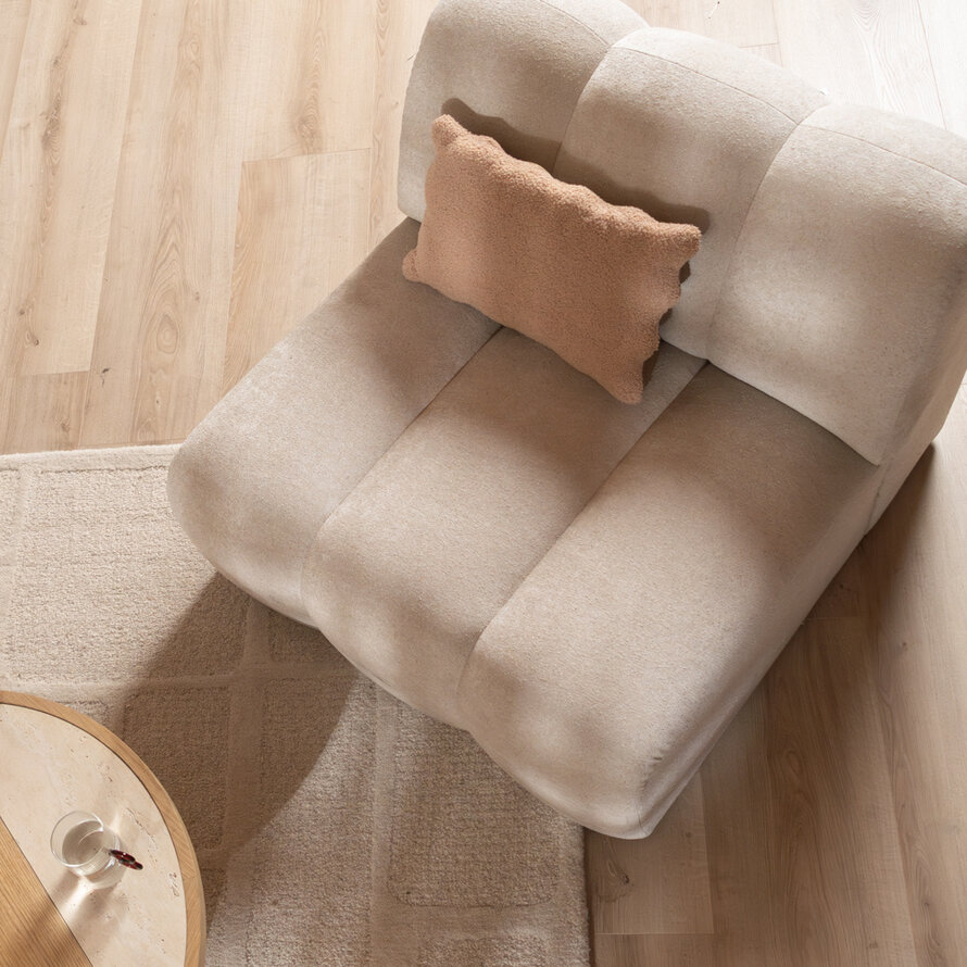 Fauteuil Luca chenille beige