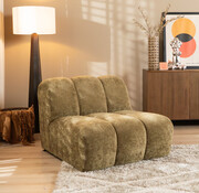 Bronx71 Fauteuil Luca chenille olijf groen