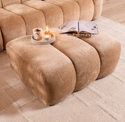 Bronx71 Hocker Luca chenille peach