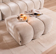 Bronx71 Hocker Luca chenille sand