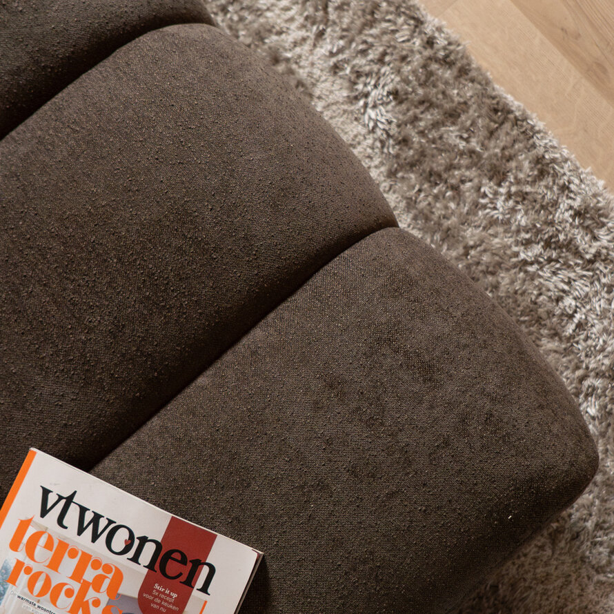 Hocker Luca chenille bruin