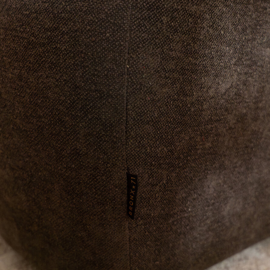 Hocker Luca chenille bruin