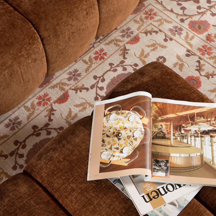 Hocker Luca chenille koper