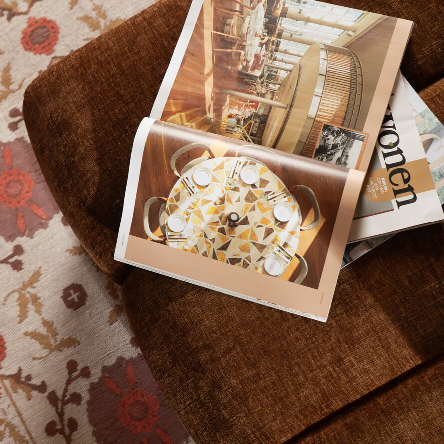 Hocker Luca chenille koper