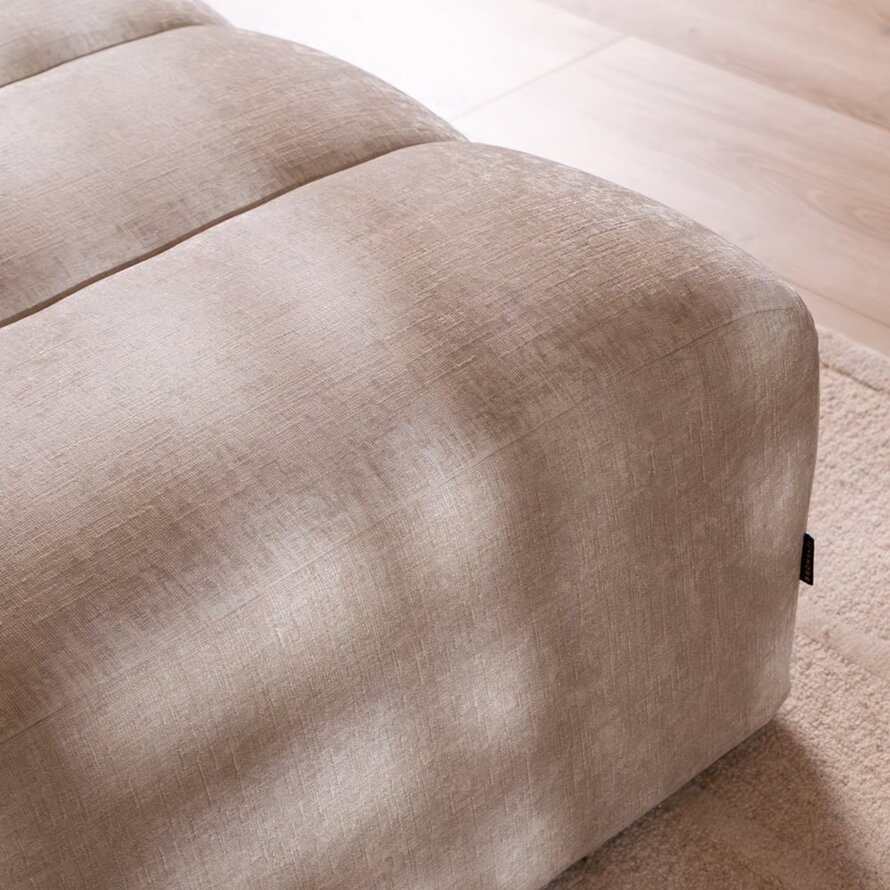 Hocker Luca chenille sand