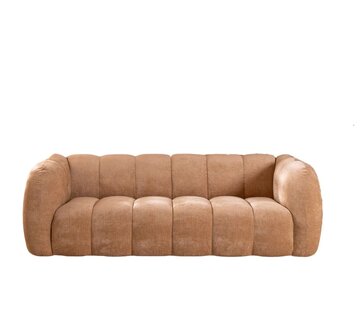 Bronx71 3-zitsbank Luca peach chenille