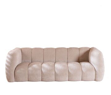 Bronx71 3-zitsbank Luca sand chenille