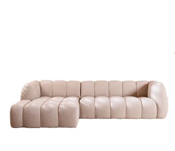 Bronx71 Hoekbank links Luca chenille beige