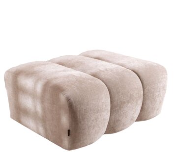 Bronx71 Hocker Luca chenille sand