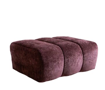 Bronx71 Hocker Luca chenille paars