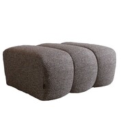 Bronx71 Hocker Luca bouclé stof bruin/grijs