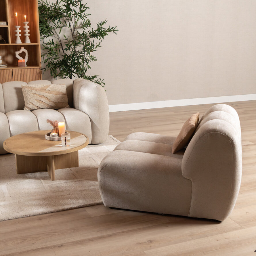 Fauteuil Luca chenille beige