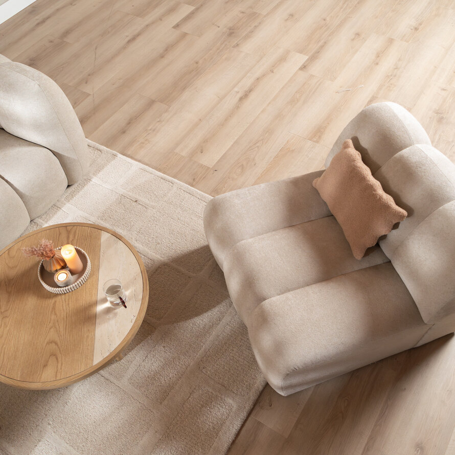 Fauteuil Luca chenille beige