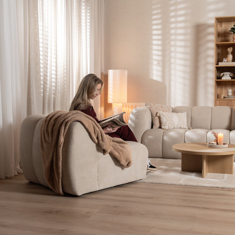 Fauteuil Luca chenille beige