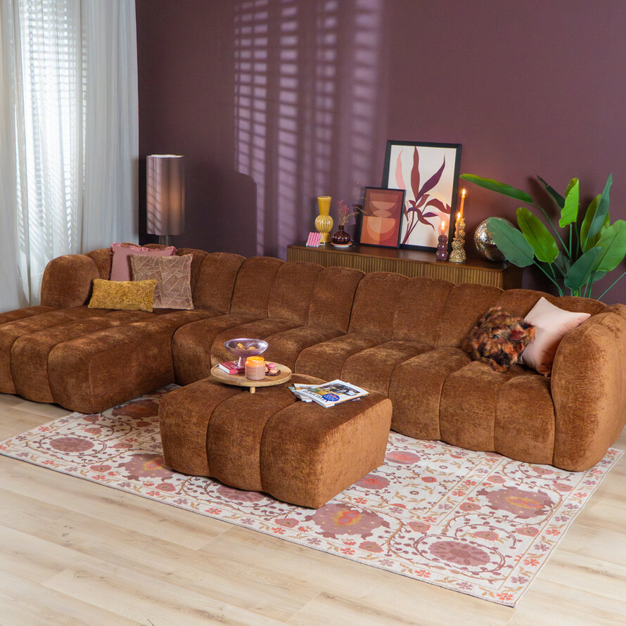 Fauteuil Luca chenille koper