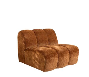 Bronx71 Fauteuil Luca chenille koper