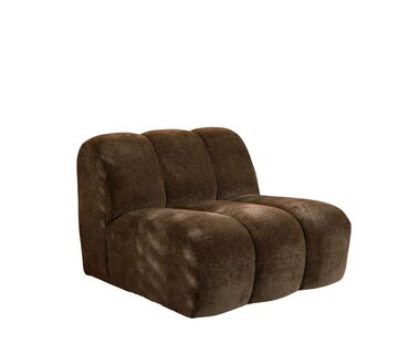 Bronx71 Fauteuil Luca mocha chenille