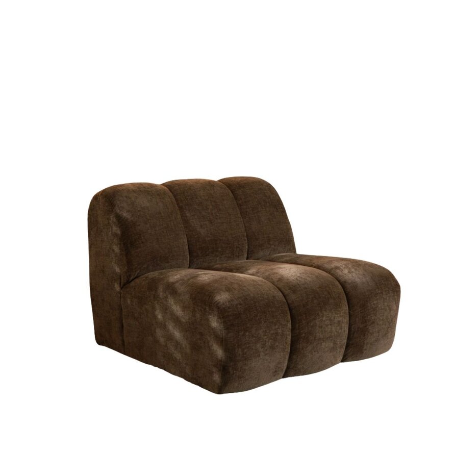 Fauteuil Luca mocha chenille