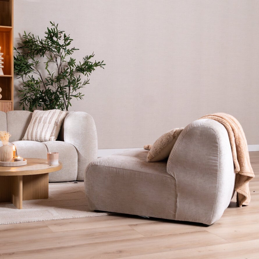 Fauteuil Luca chenille sand